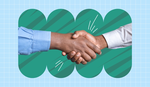 Close-up of hands shaking