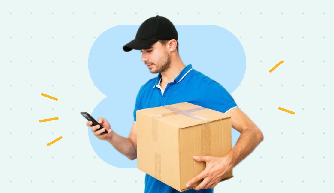 The best phone for delivery drivers: delivery driver on phone