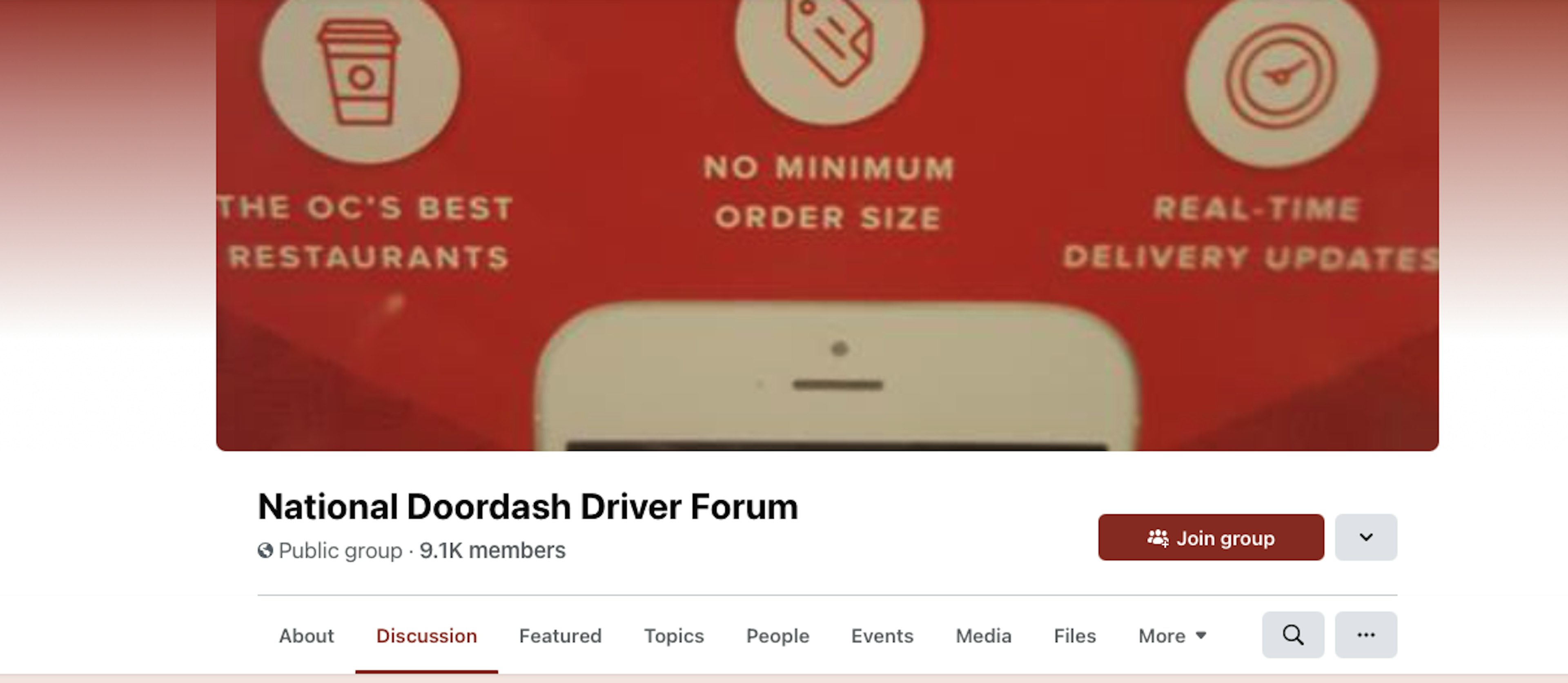 Facebook Group: National Doordash Driver Forum