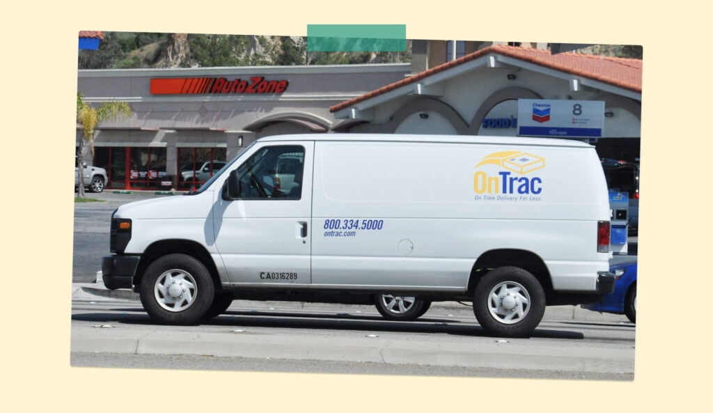 No Experience Delivery Driver Jobs: The 7 Best Ways to Find Yours: OnTrac truck