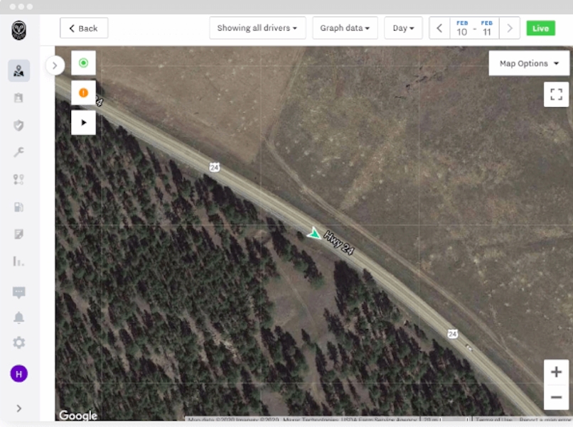 Samsara dashboard view