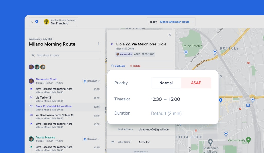 The 5 Most Important Features of Your Delivery Logistics App. Circuit for Teams priority stops feature