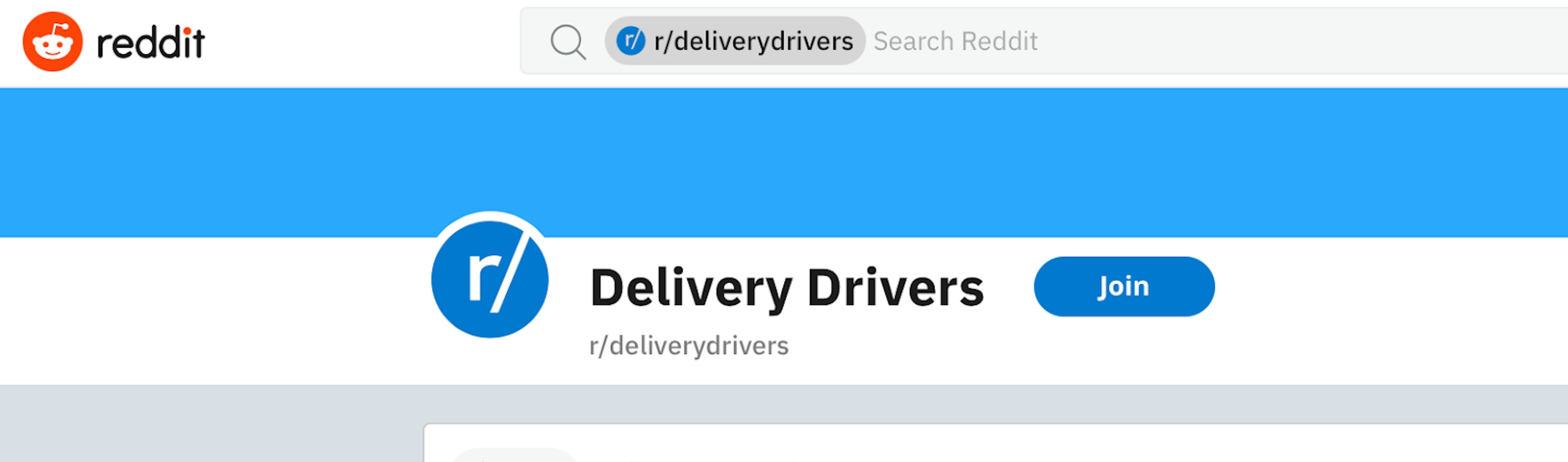 Reddit Delivery Drivers thread