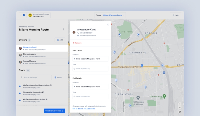 Managing Driver Availability and Geographical Requirements