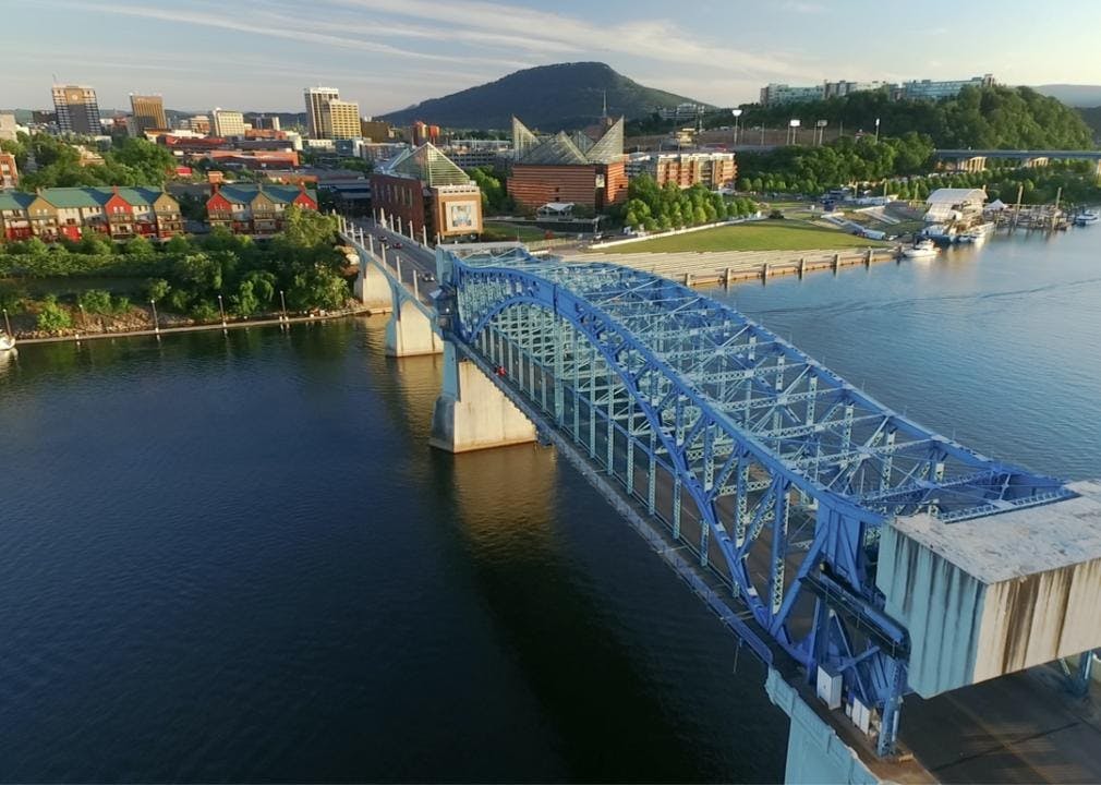 A view of Chattanooga City in Tennessee.