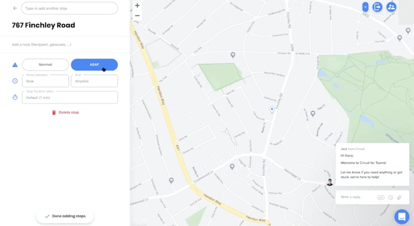 A preview of the Circuit for Teams dashboard interface.
