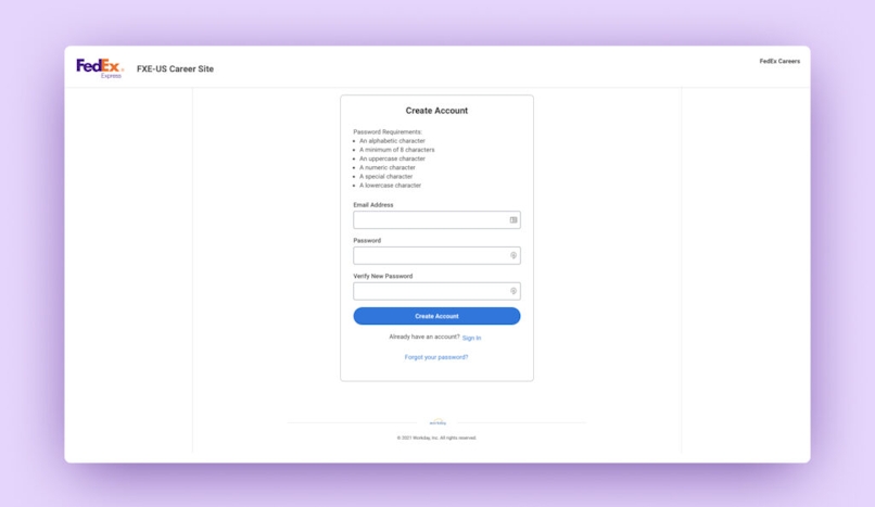 How to Become a Delivery Driver for FedEx (in-Depth Guide): FedEx Career Portal registration