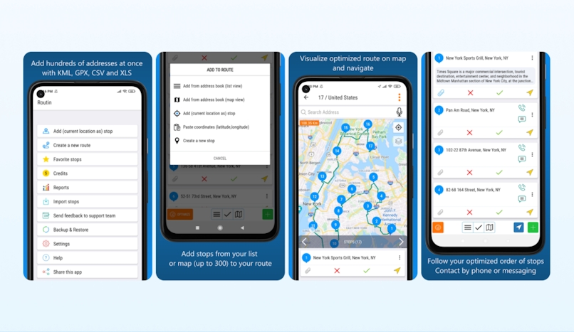 Routin route creator app