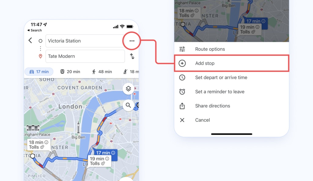 How to Plan the Shortest Route for Multiple Destinations in Google Maps. Add a stop