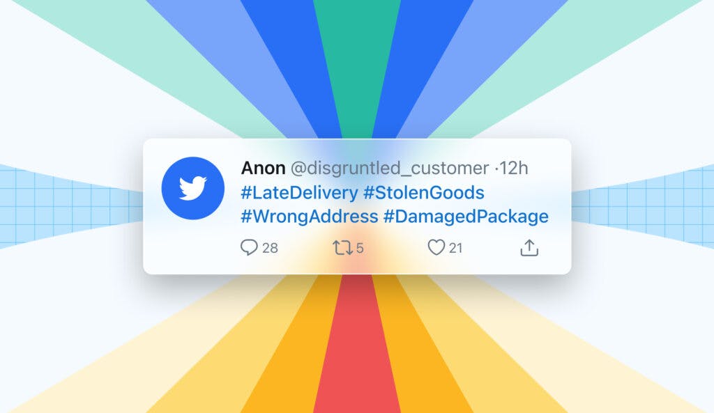 Customer expectations are changing: Tweet about late delivery and stolen goods
