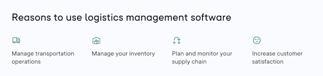 Reasons to use logistics management software
