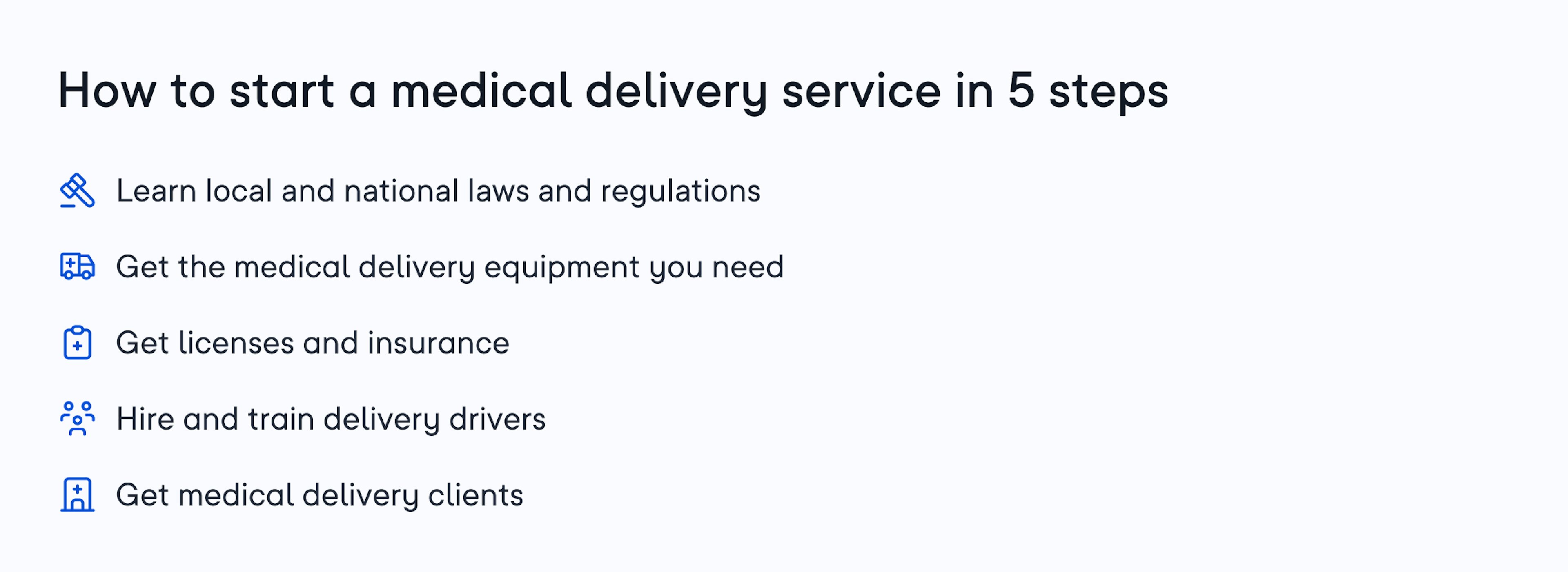 How to start a medical delivery service in 5 steps