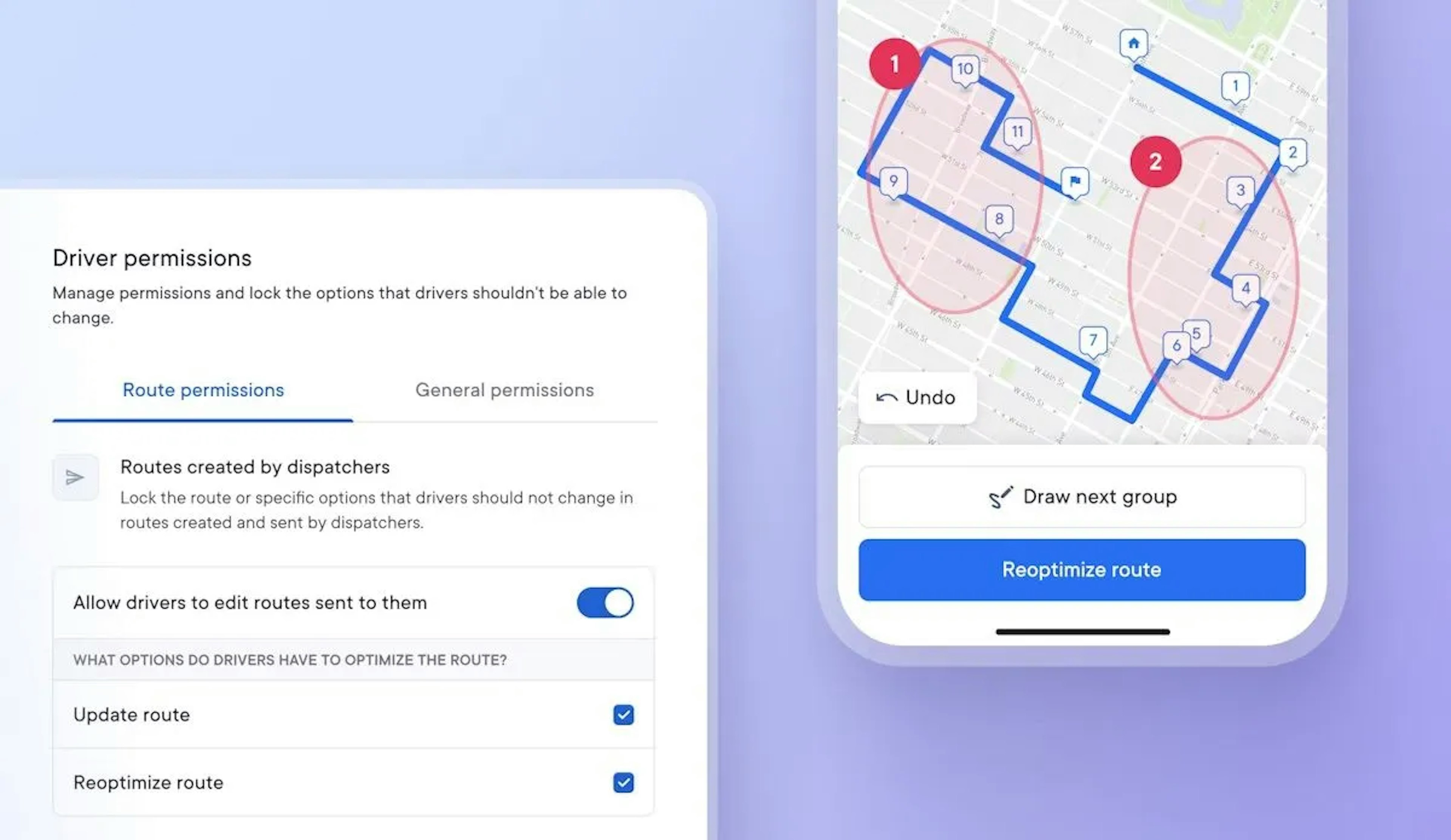 FarEye global scale, driver's permissions