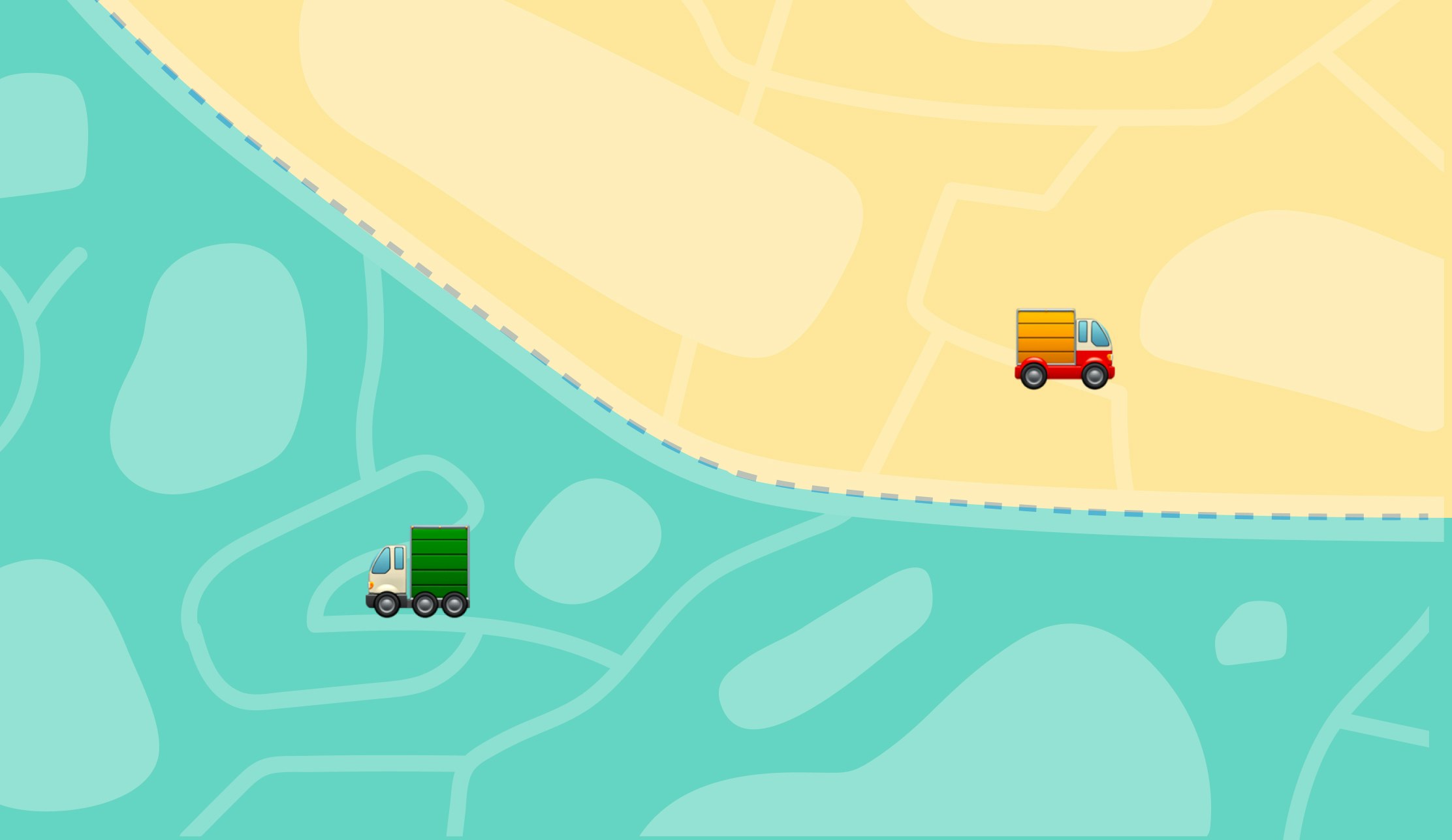 delivery vehicles in territories