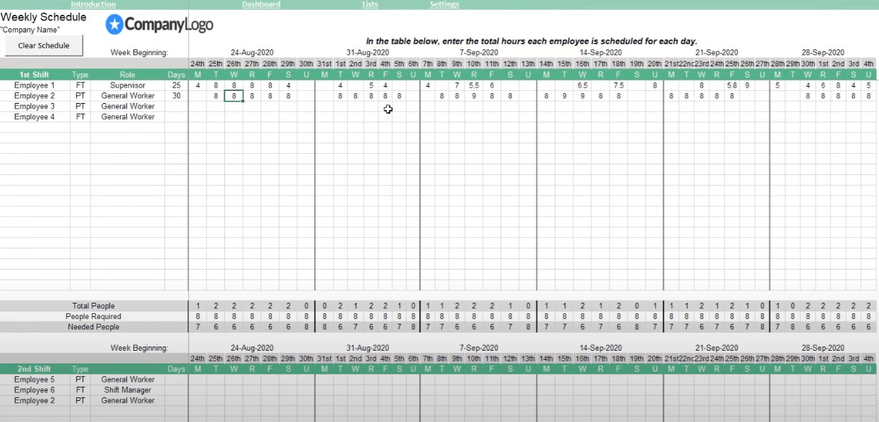 10 Driver Schedule Templates (Examples & Free Downloads)