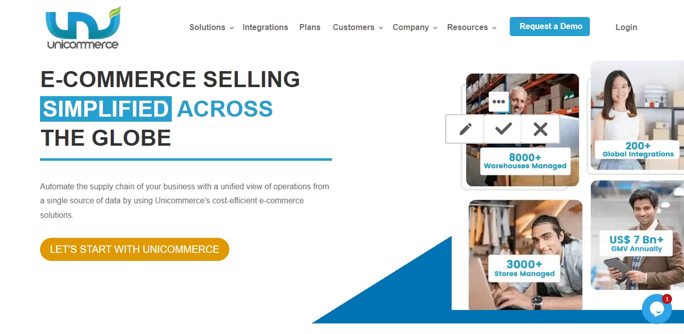 Unicommerce website