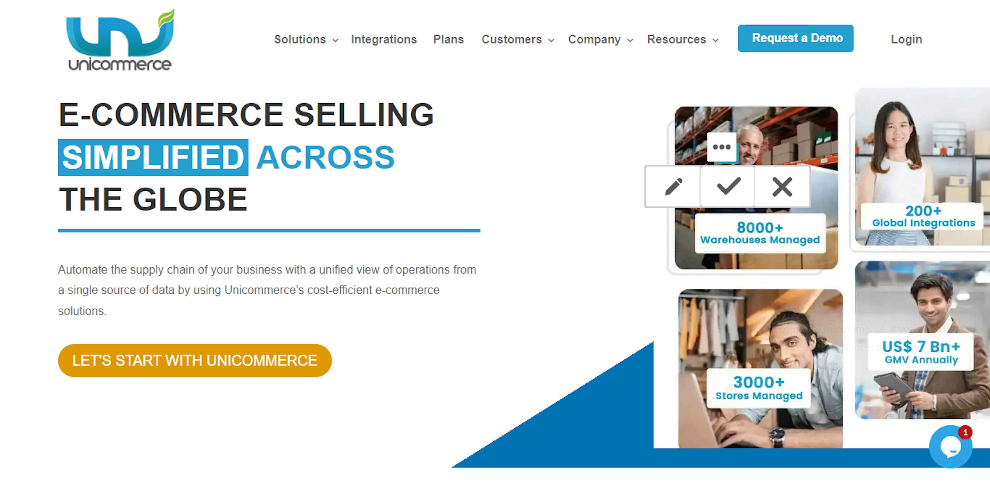 Unicommerce website