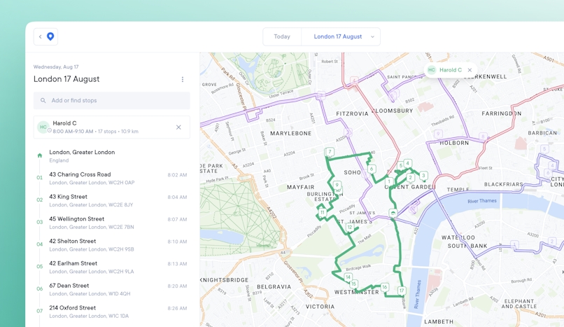 Enhanced map view and sharable URLs in Circuit for Teams