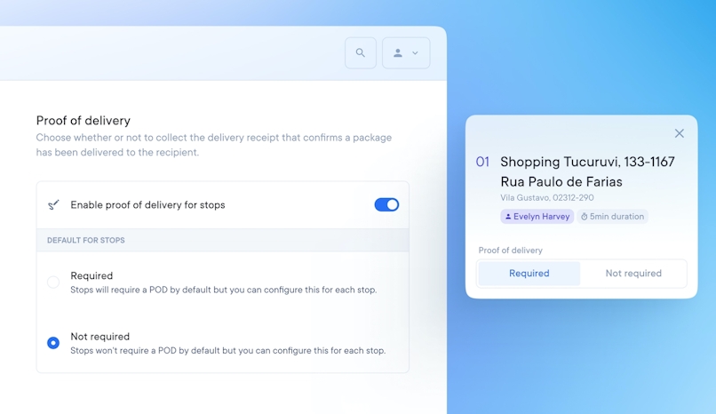 electronic proof of delivery