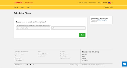 request-dhl-package-pickup