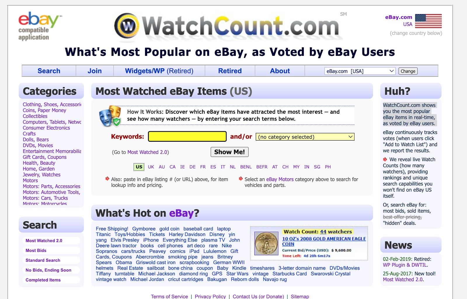 ebay watch count