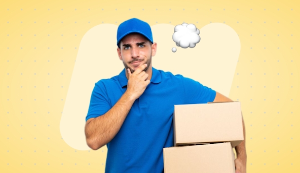 delivery driver thinking