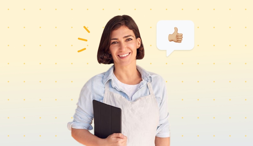 happy business owner