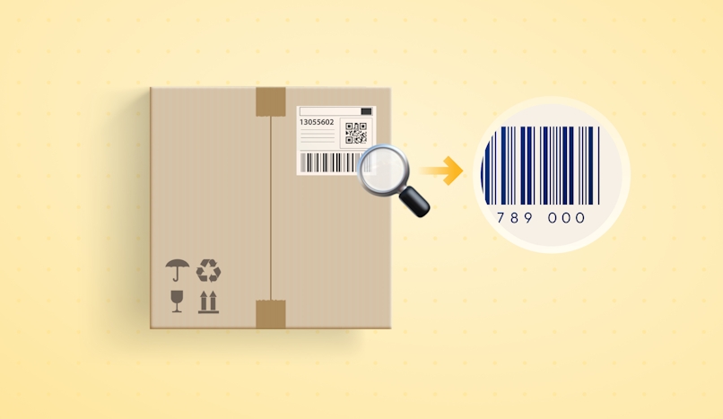 barcode on package