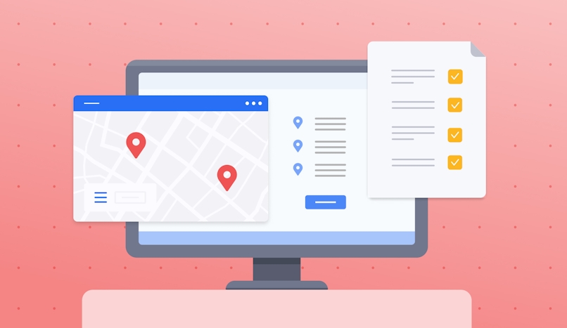 route optimization on computer screen