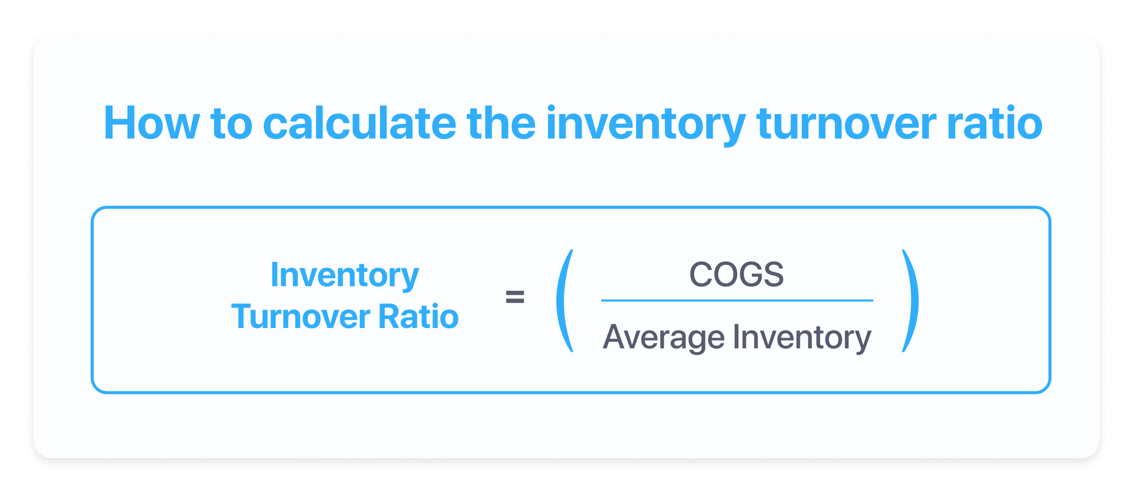 calculating inventory turns