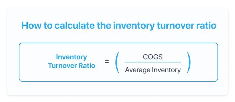 inventory turnover ratio formula
