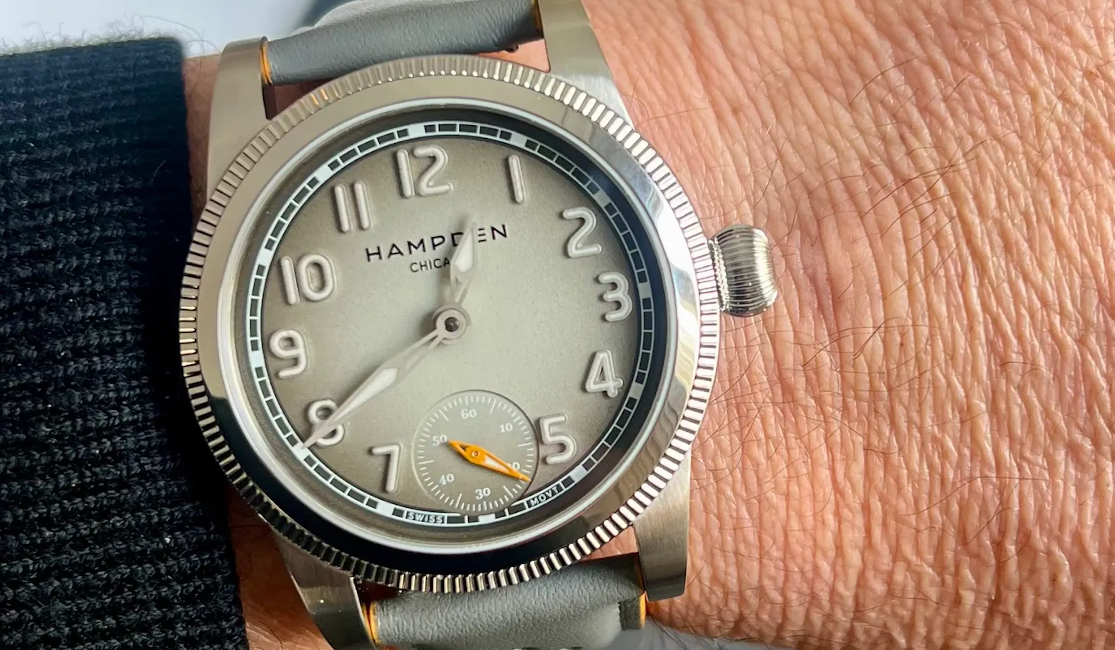 Hampden watch made in watchmaking workshop
