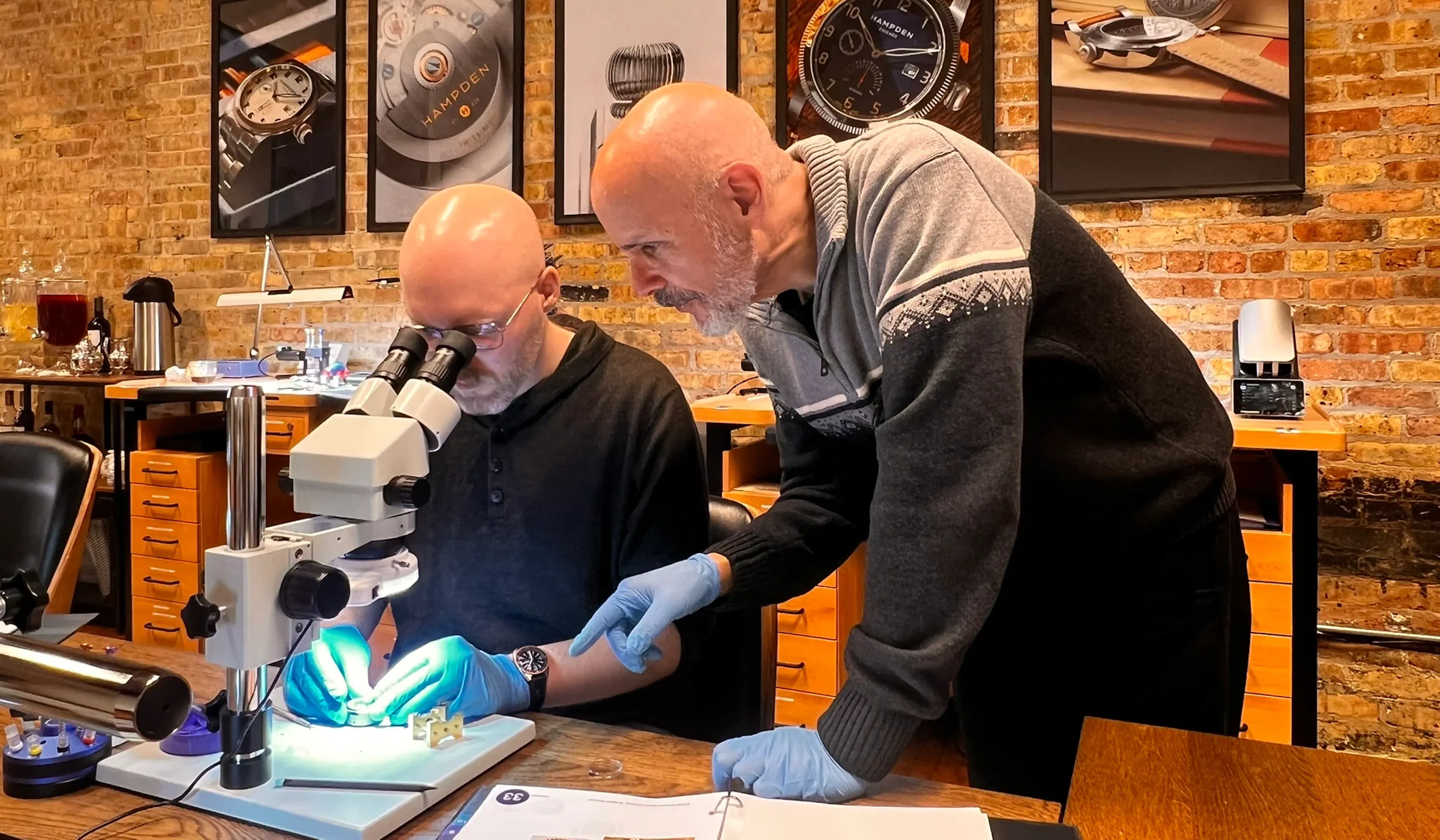 Hampden luxury watchmaking workshop