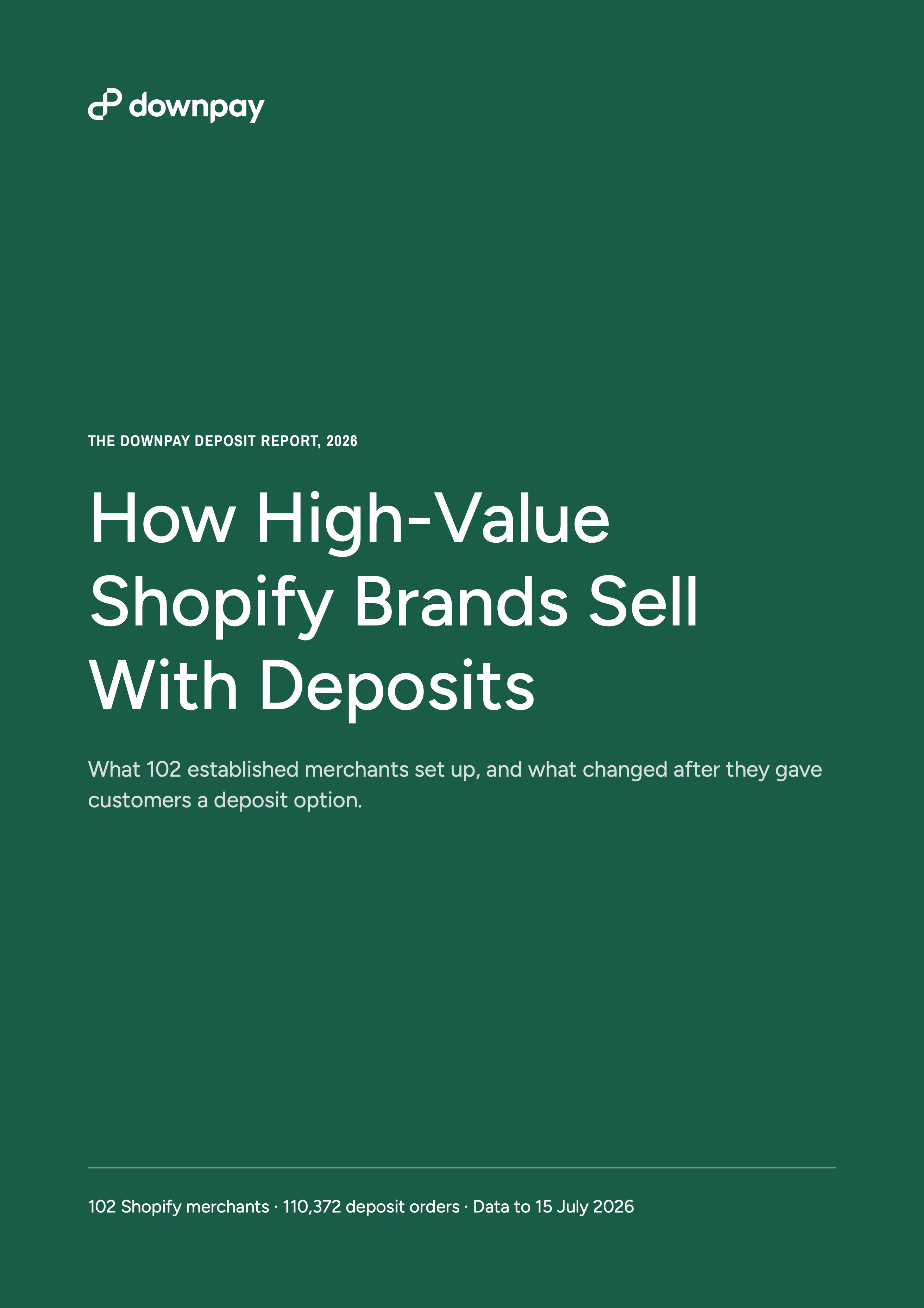 Downpay Deposit Report 2026