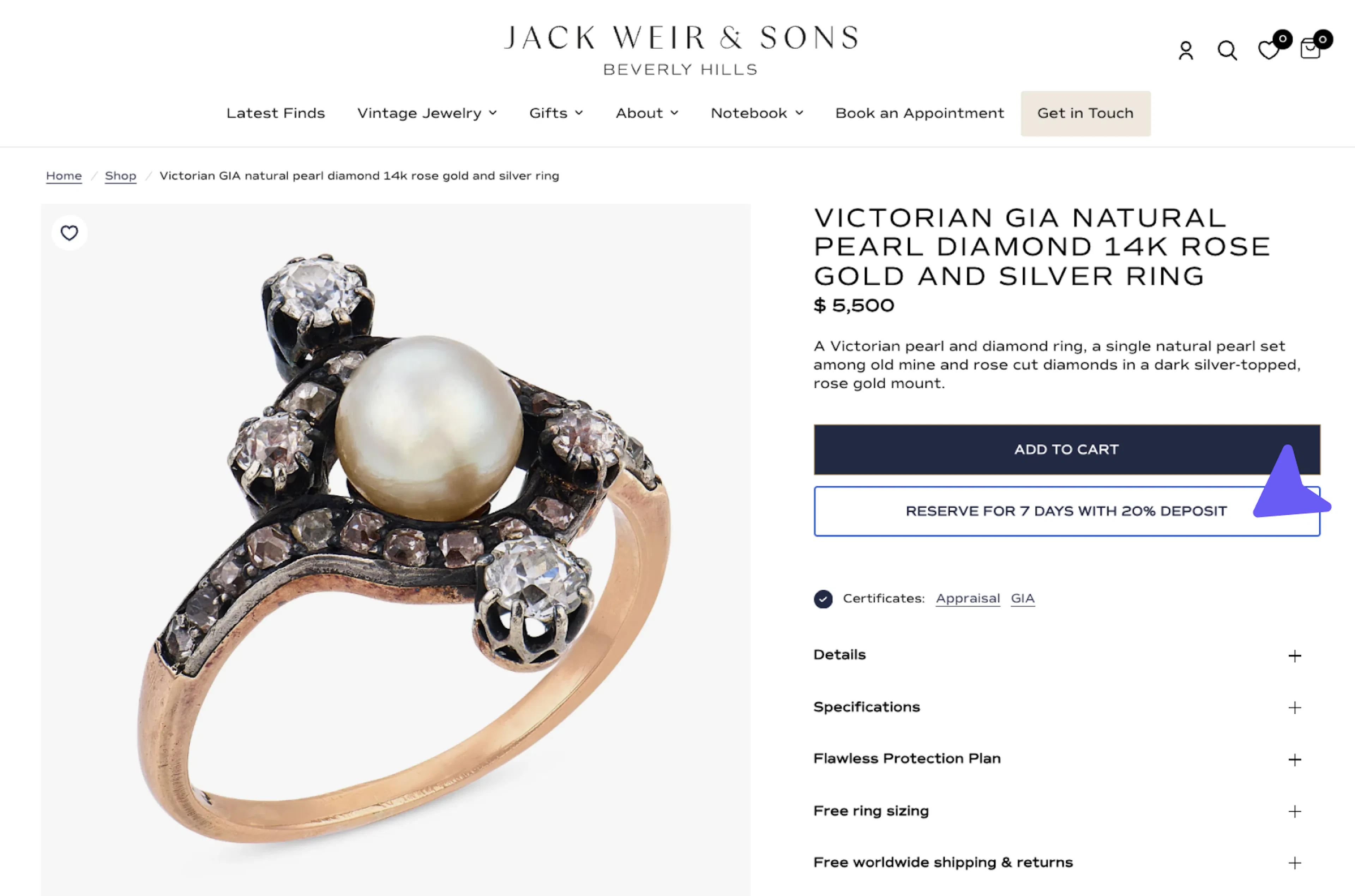 Jack Weir - product page