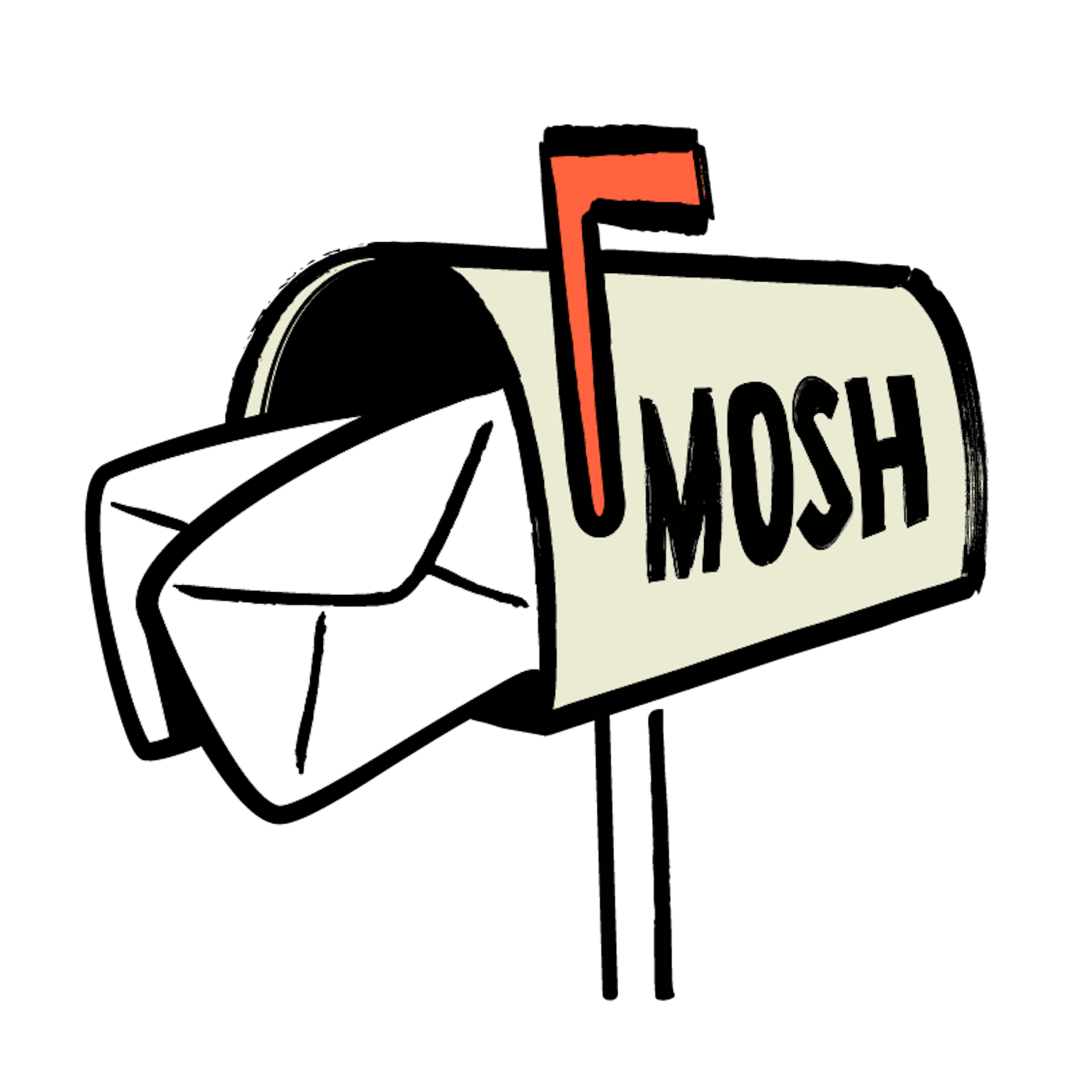 mosh cartoon letterbox