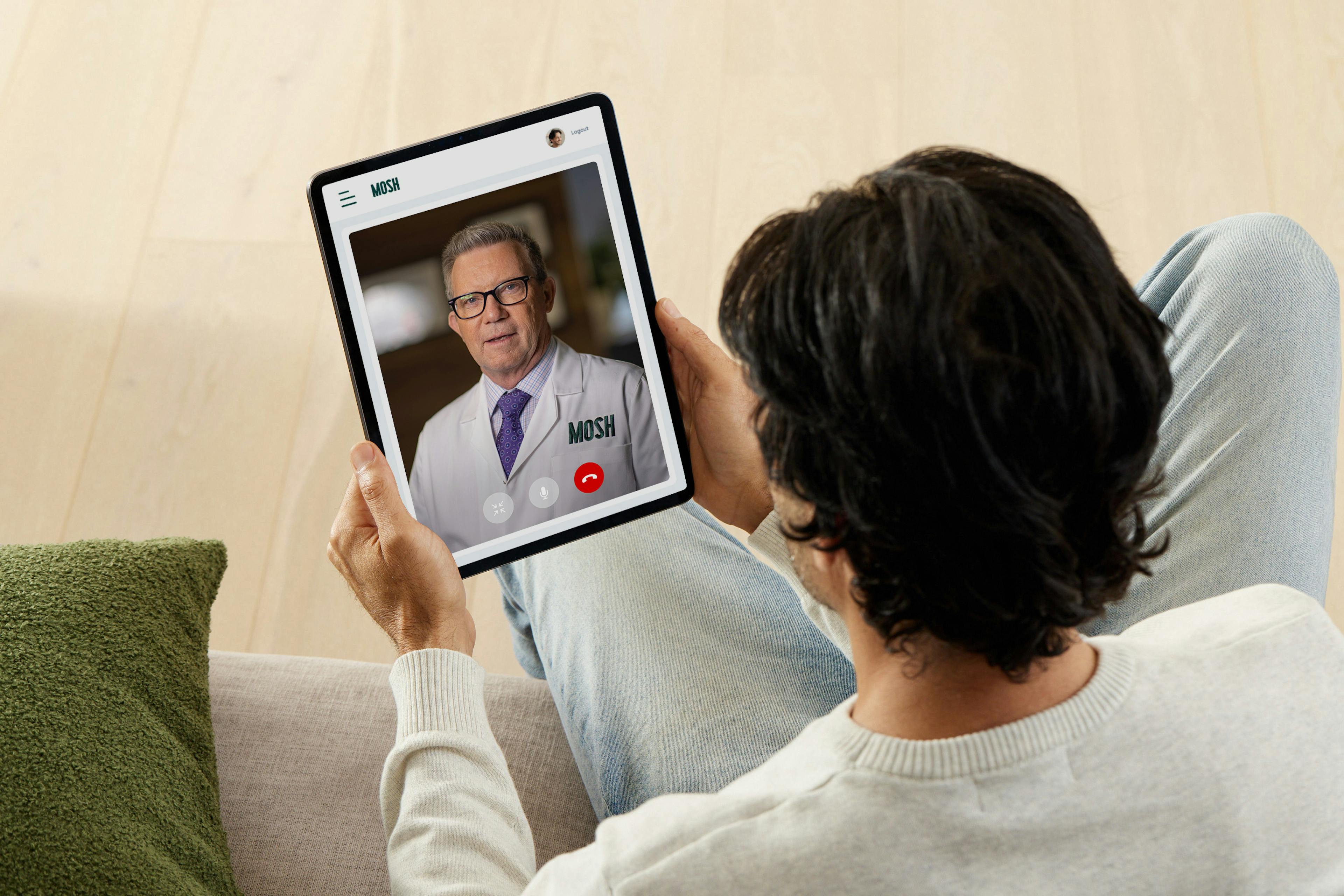 video call with a doctor