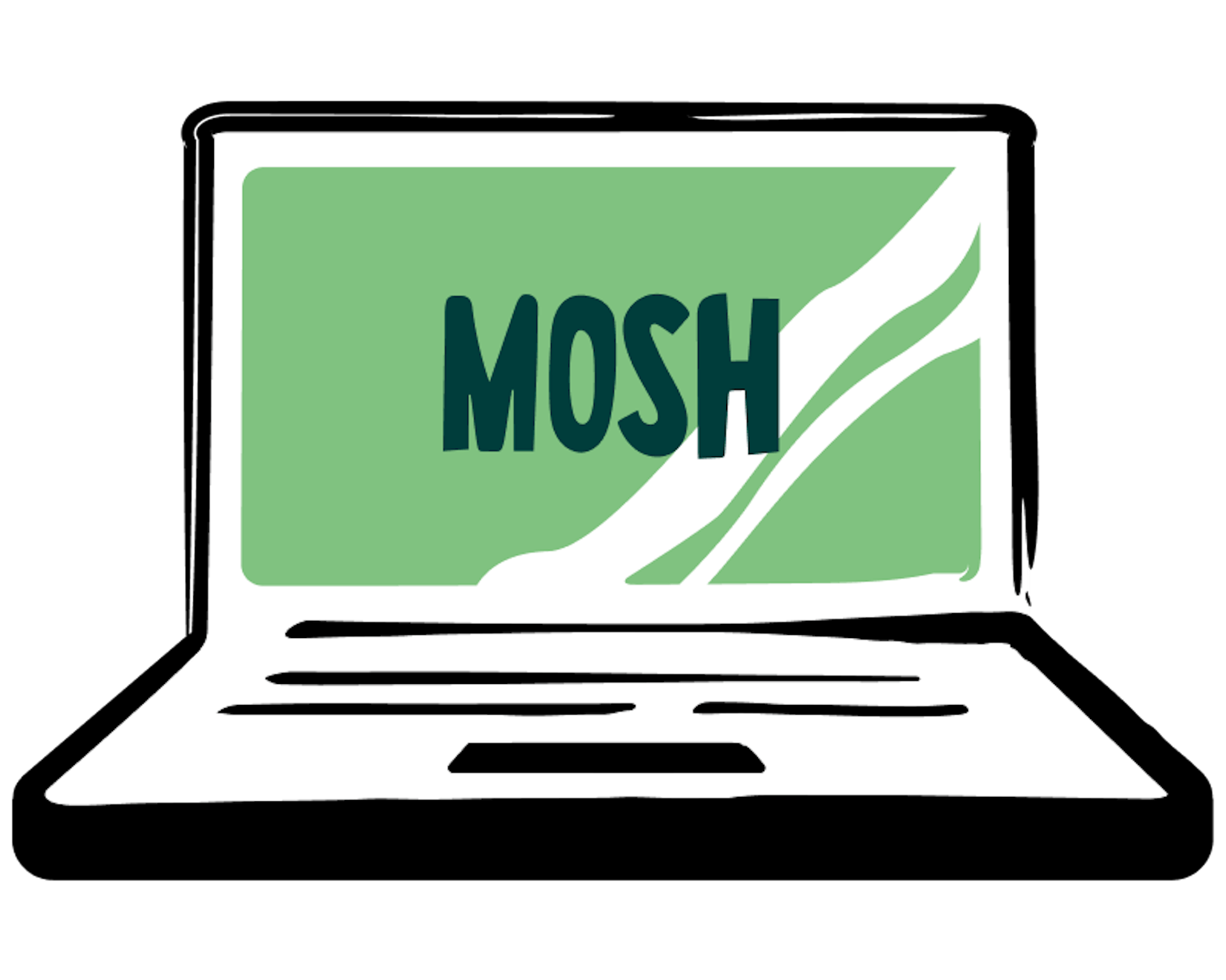 Mosh's illustration laptop