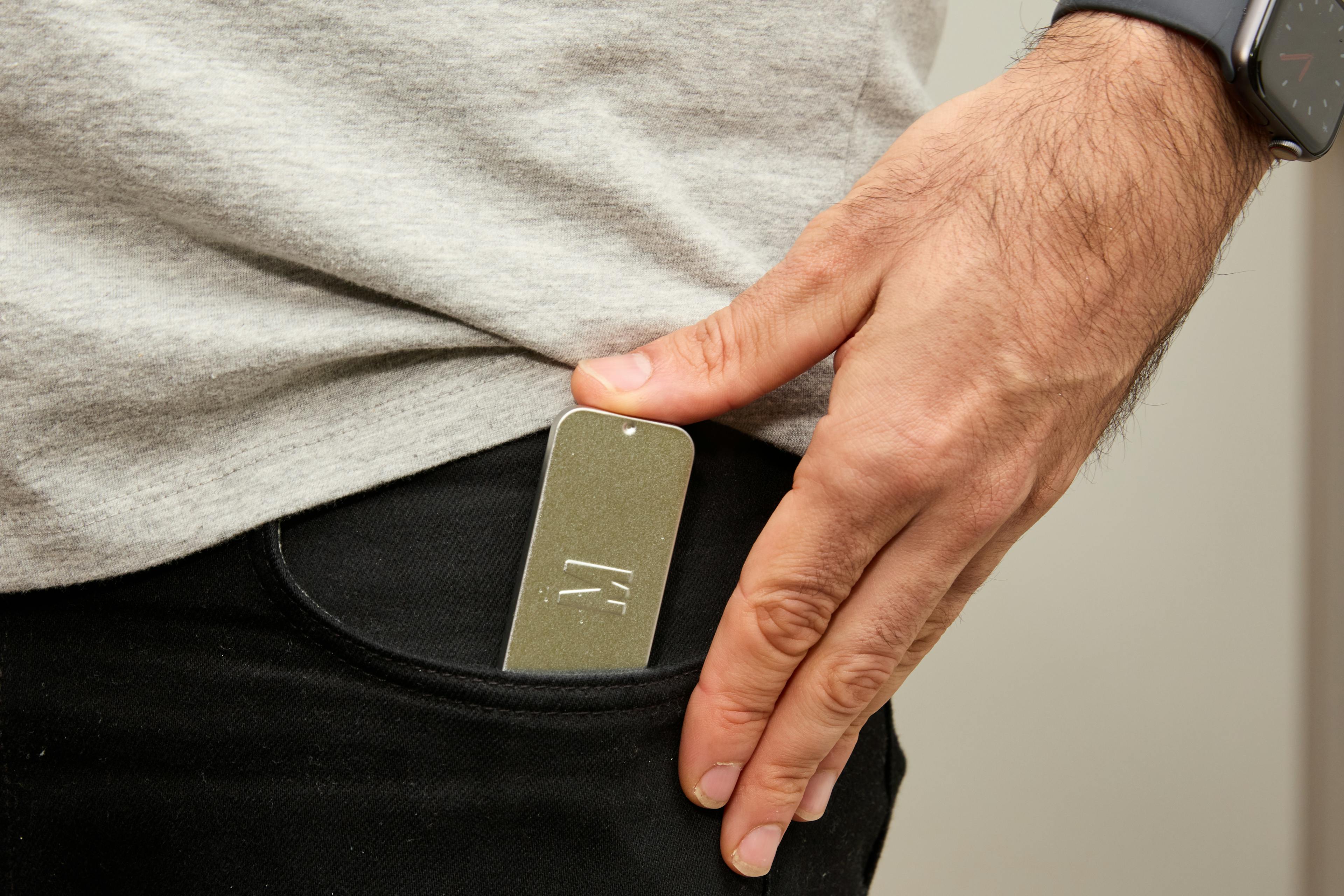 Mosh's pill box, in Man's pocket