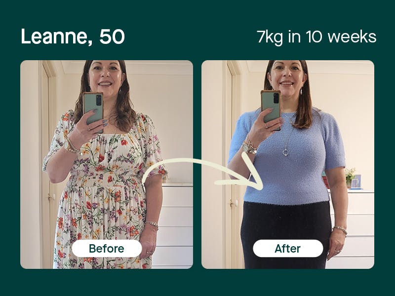 Leanne, 50 lost 7kg in 10 weeks