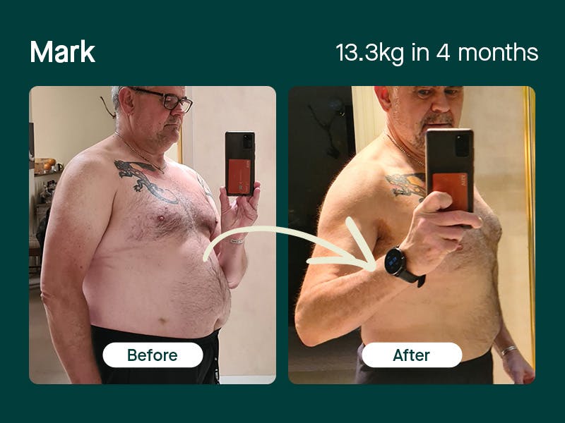 Mark, lost 13.3kg in 4 months