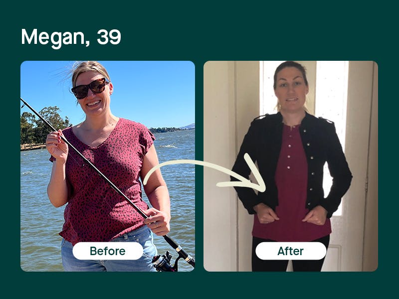 Mosh's weight loss treatment before and after - Megan