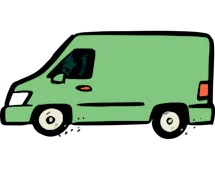 van cartoon