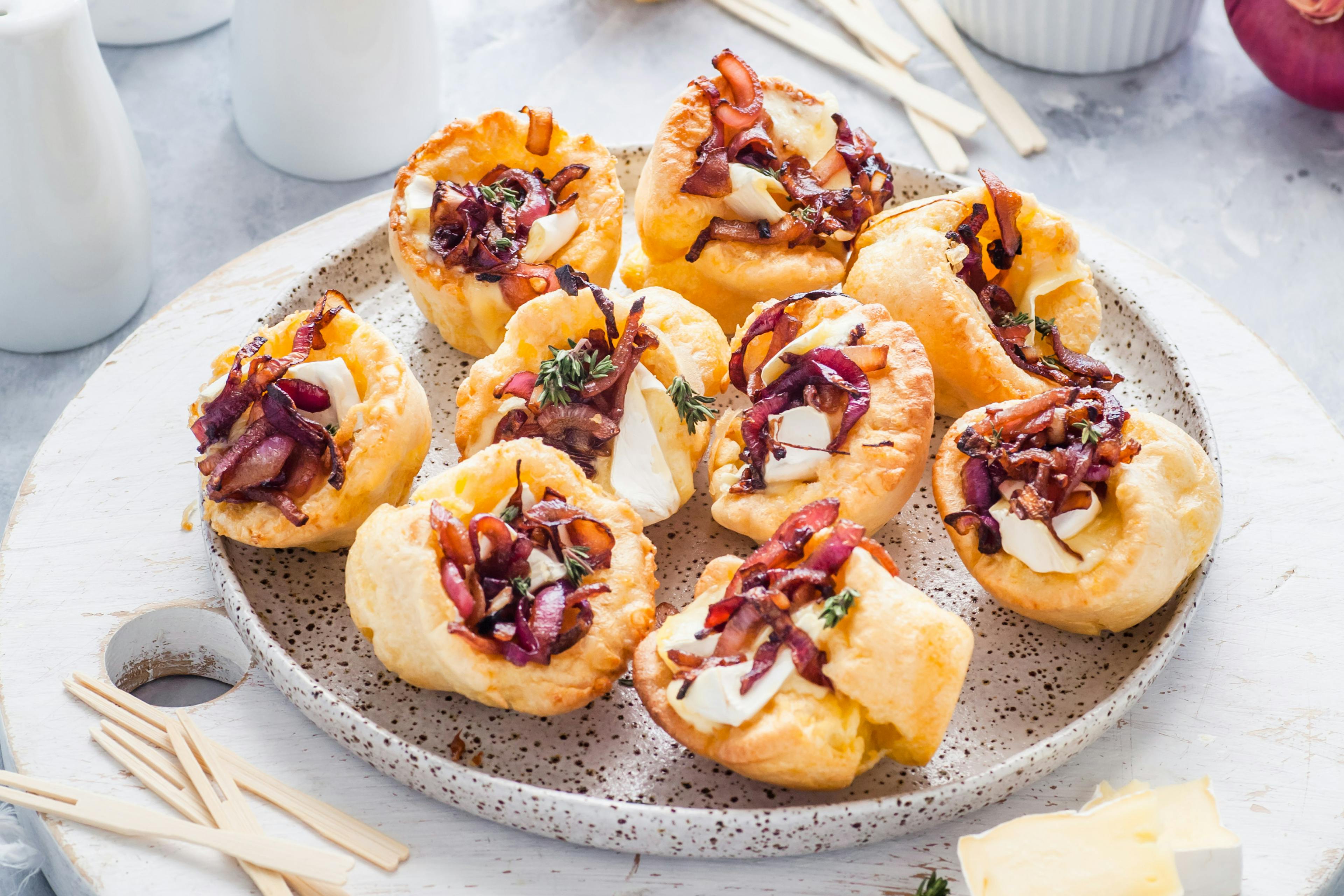 Onion & Brie Yorkshire Pudding Bites