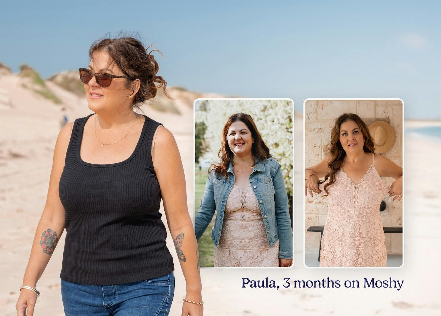 Paula lost 9kg in 3 months on the Moshy's weight loss program