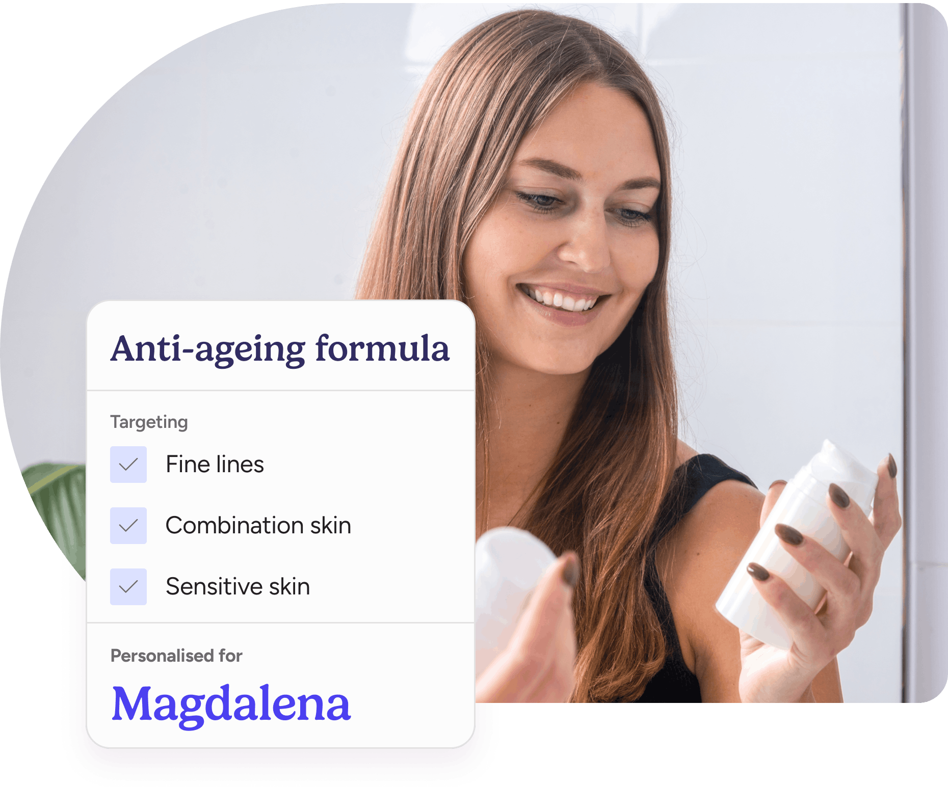 Moshy's customised skincare treatment plan example