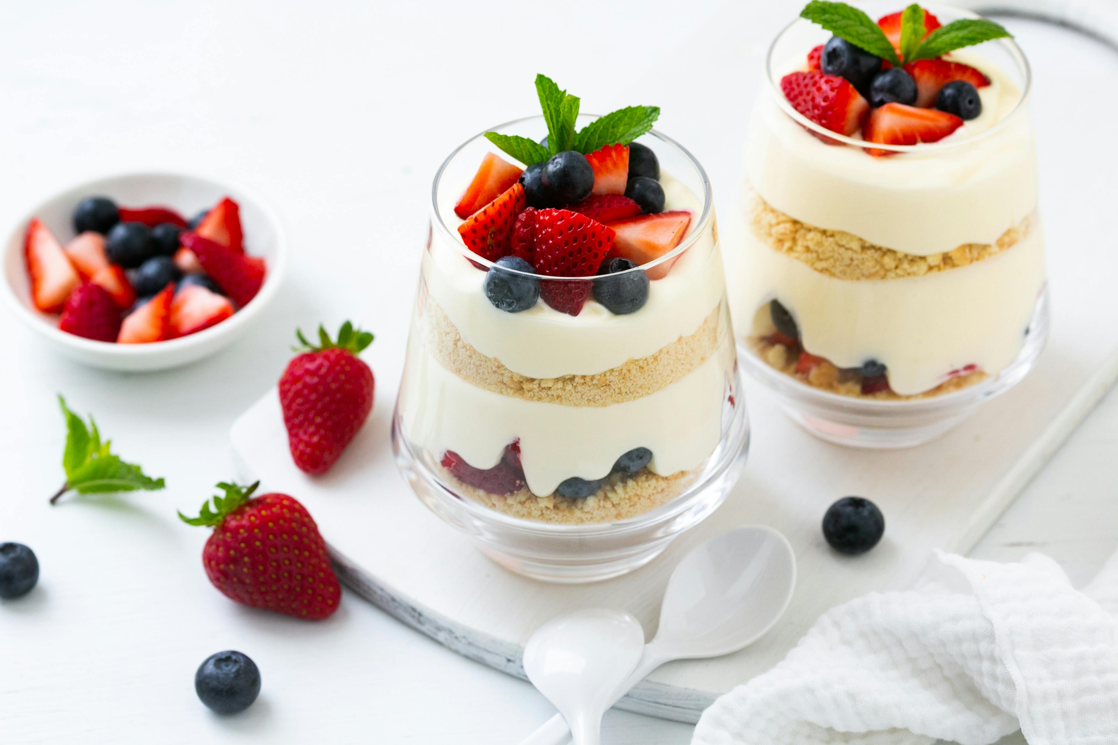 No Bake Berry Cheesecakes