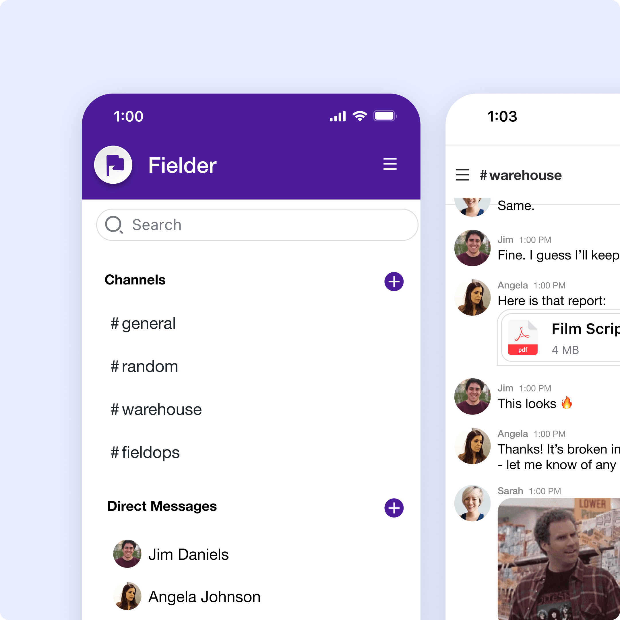 example of team collaboration app