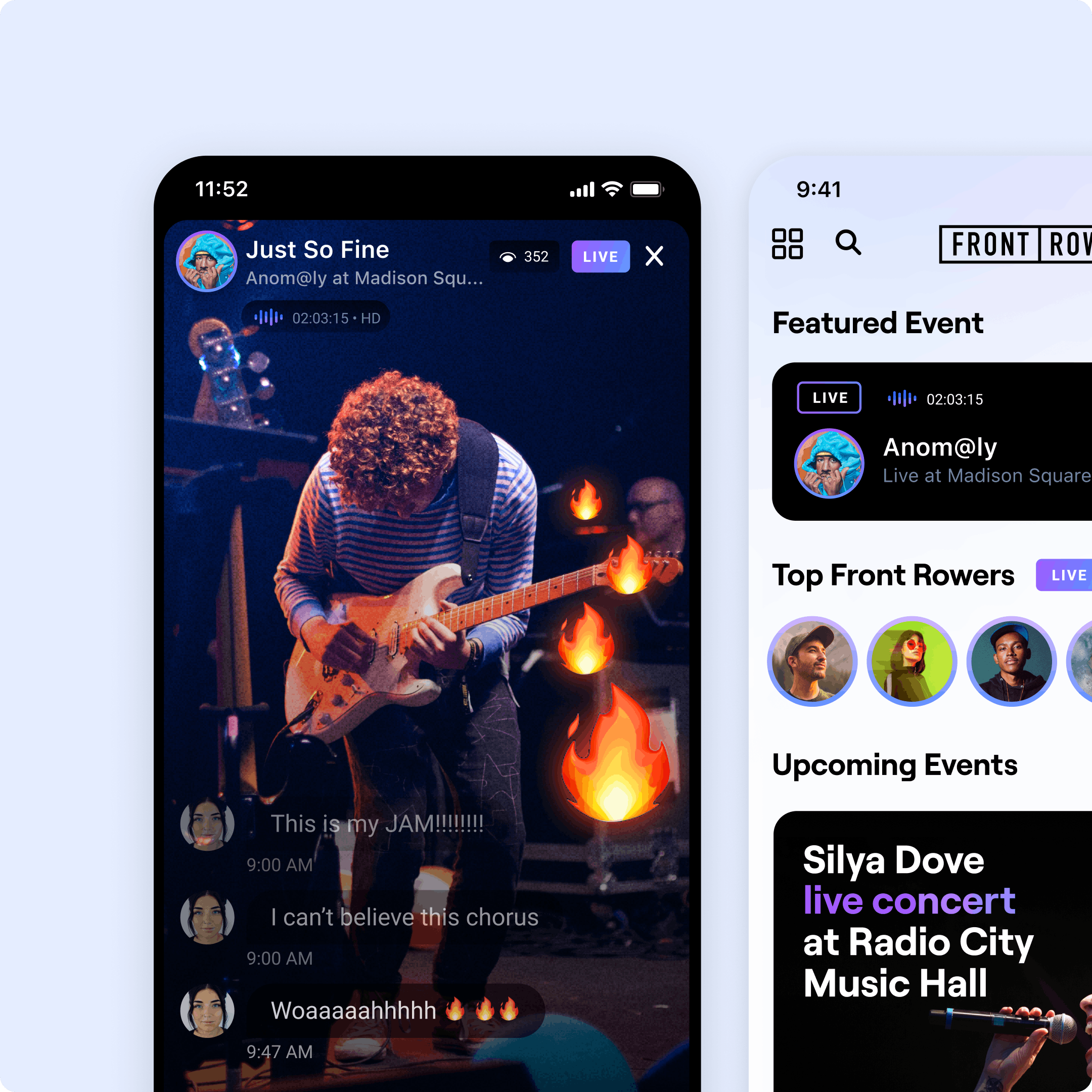 example of livestreaming app