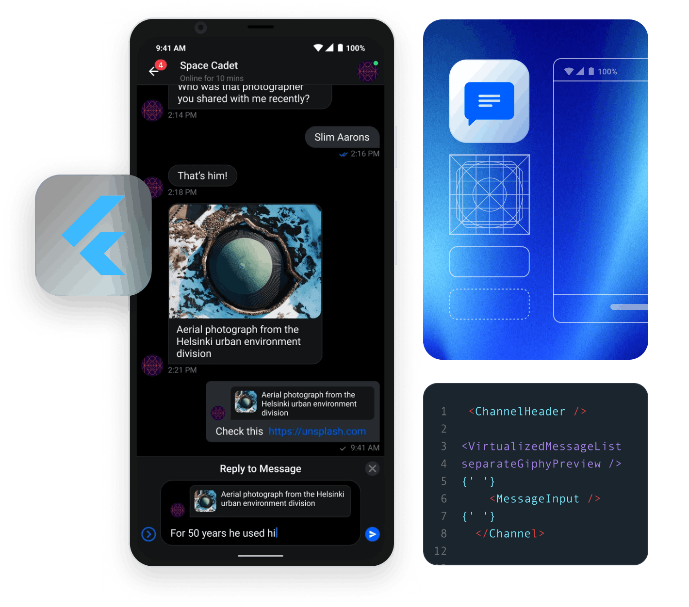 example of flutter chat sdk